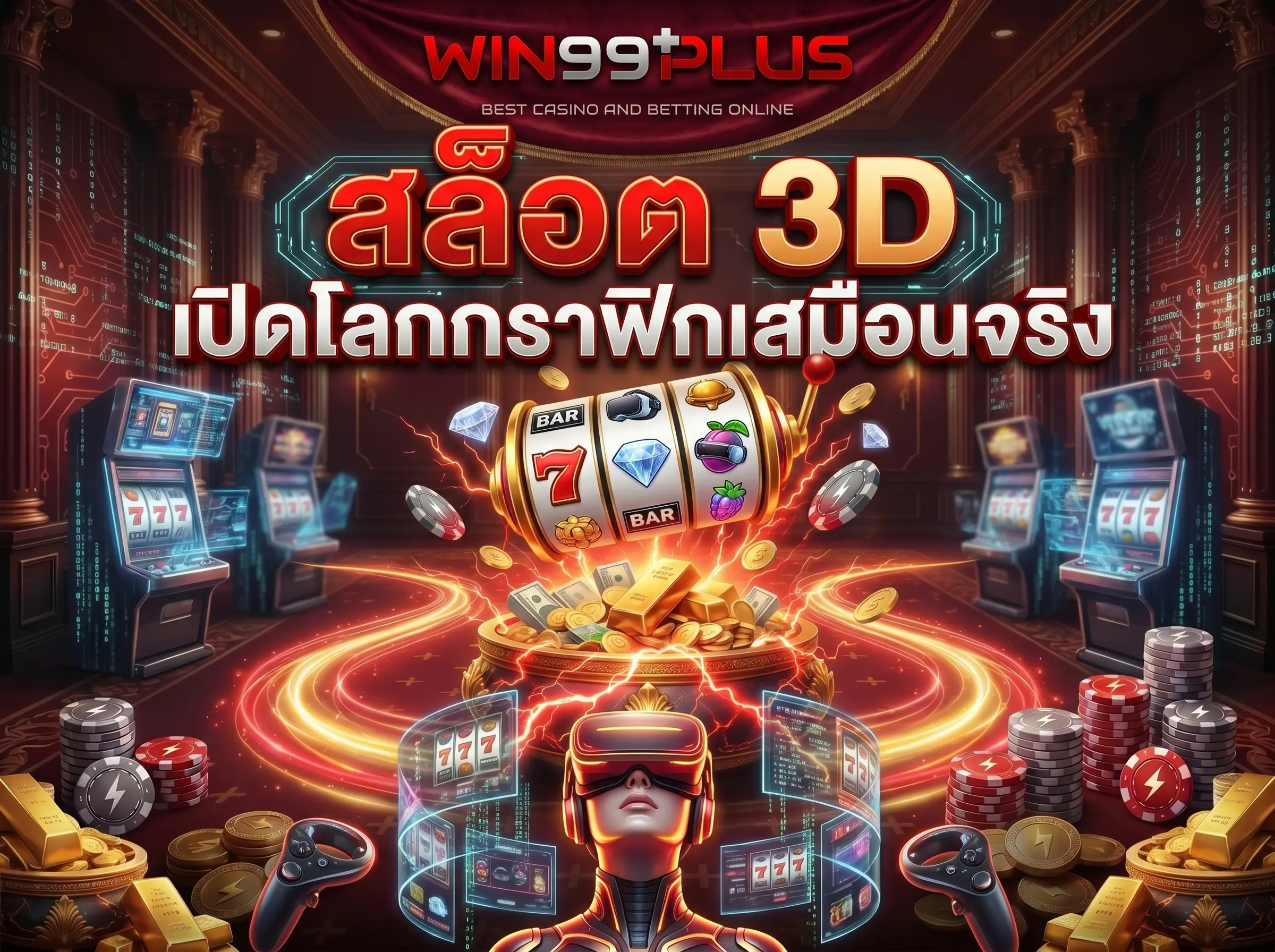 สล็อต 3D เปิดโลกกราฟิกเสมือนจริงที่ win99plus
