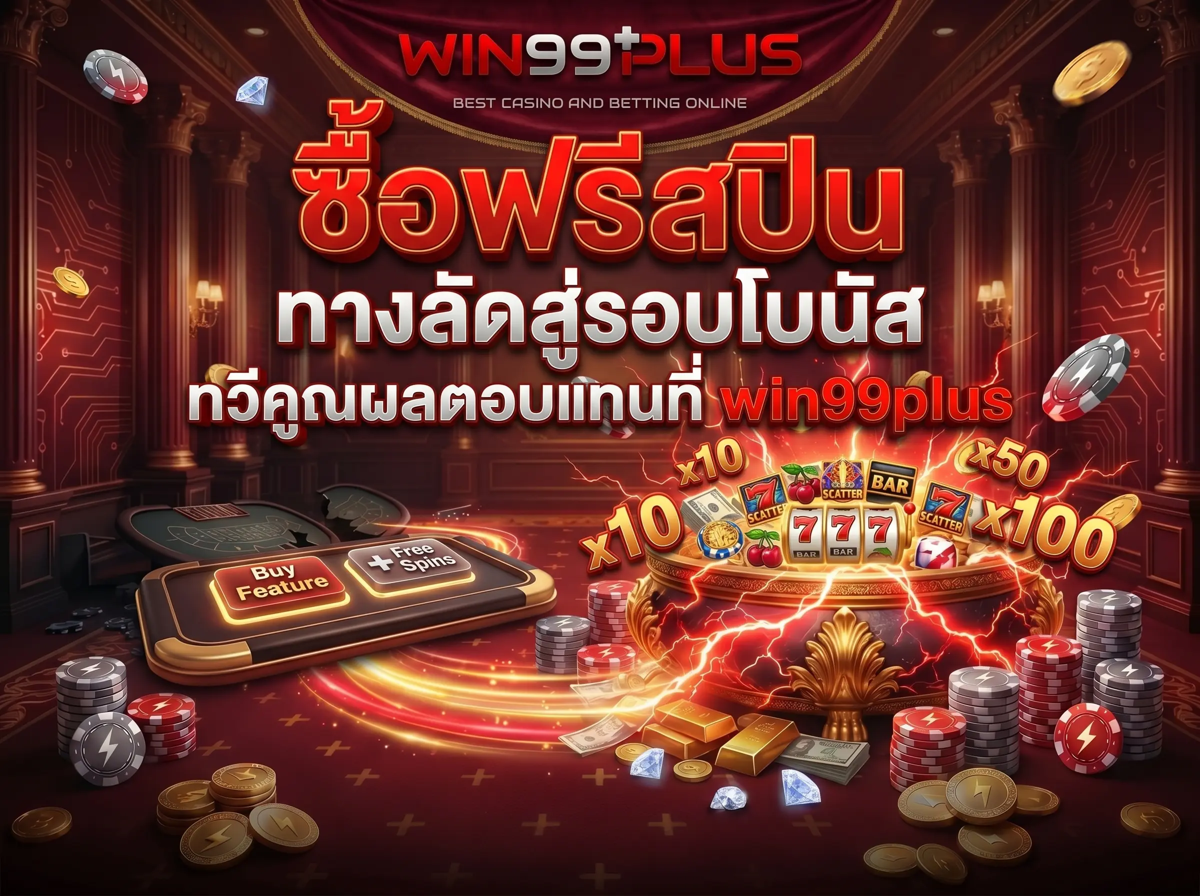 ซื้อฟรีสปิน ทางลัดสู่รอบโบนัส ทวีคูณผลตอบแทนที่ win99plus